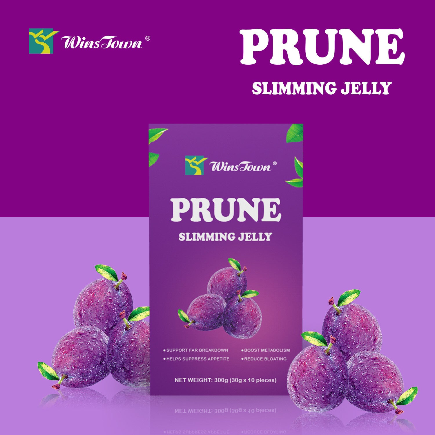 Health Drink Prune Slimming Jelly Drink 30g*10 strips/box Secondary image