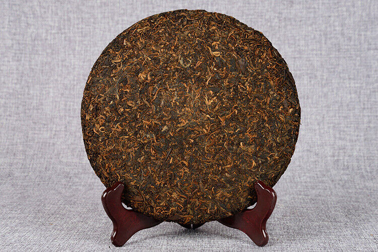 HelloYoung Pu'er Tea Cake Ripe Tea 357g Banzhang Golden Bud Ripe Tea Cake