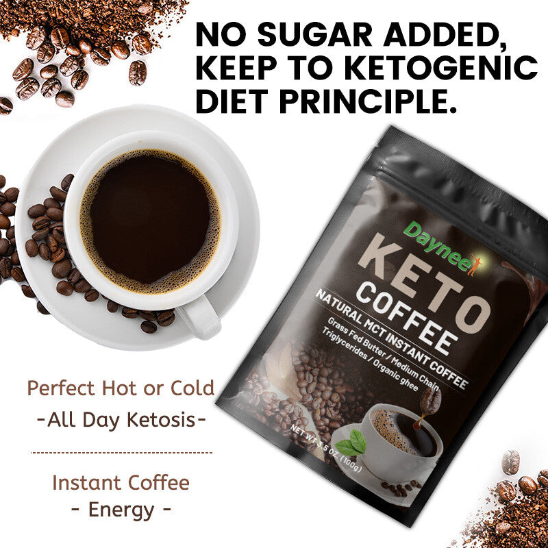 Keto Kaffee für Gewichtsverlust – Schlanker Diät Kaffee, Instant-Pulver