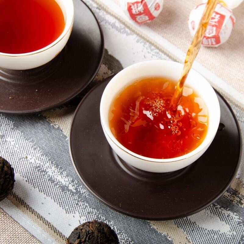 HelloYoung Yunnan Puerh Tea Longzhu Iceland Lao Man'e Tea Leaves 500g/1.1lb