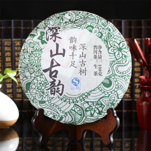 100g Raw Puer Tea Cake Pu'er Tea Health Care Yunnan Deep Mountain Puerh Tea Tree