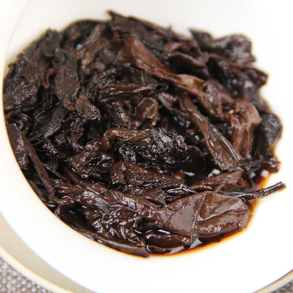 HelloYoung Column Tea Cake Ripe Tea Fermented Craft Tea Top-grade Small Pu'er Tea 200g