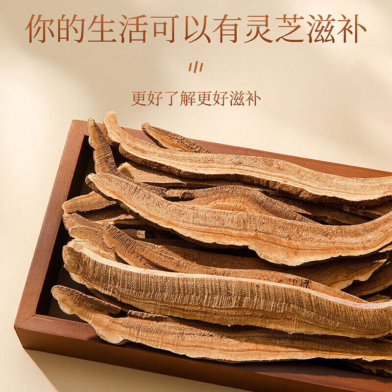 250g Health Dried Wild Lingzhi Red Reishi Mushrooms Ganoderma Lucidum Slices tea