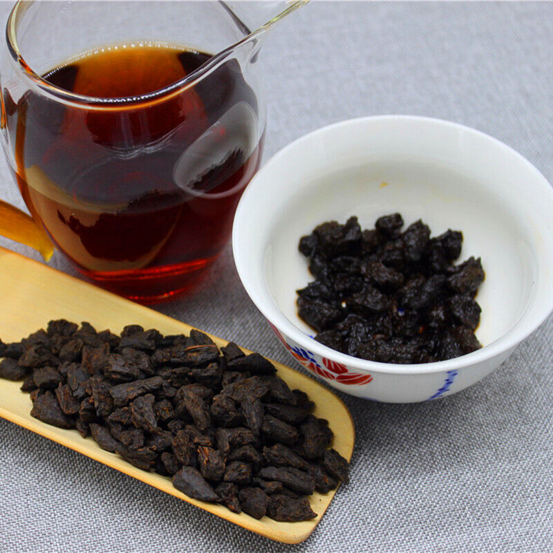 HelloYoung Yunnan Pu'er Tea 500g Cloth Bag Tea Fossil Menghai Ripe Tea Pu'er