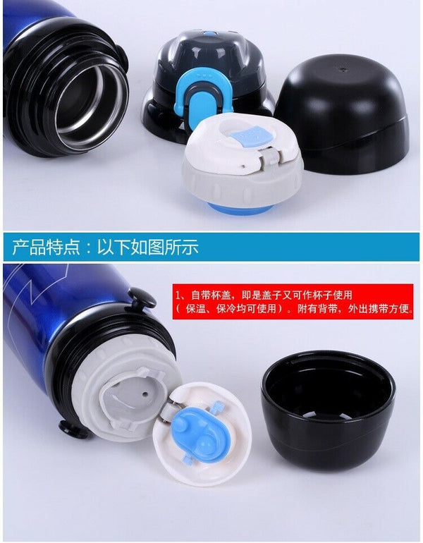 Portable Insulation Kettle Stainless Steel Double Vacuum Bottle Multifunctional