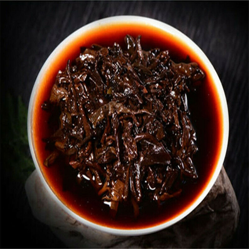 HelloYoung 357g Organic Pu'er Tea Puerh Tea Ripe Cake Black Tea Gold Award Arbor Tree Tea