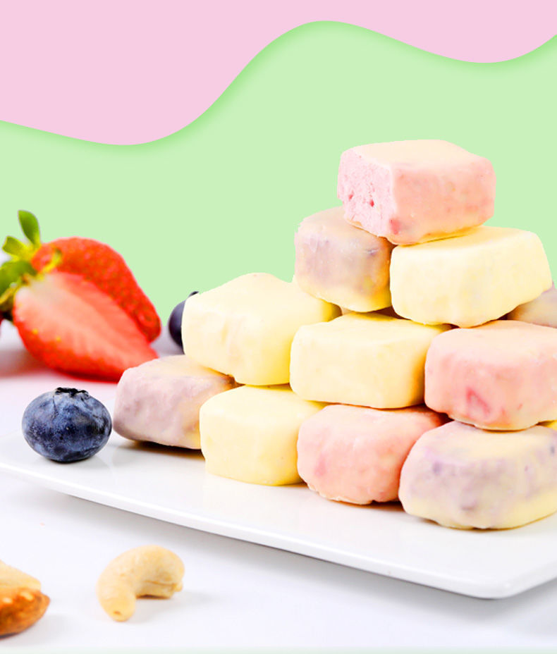 45g Office Snack 3 Bags Freeze-Dried Yellow Peach with Nuts & Yogurt Cubes