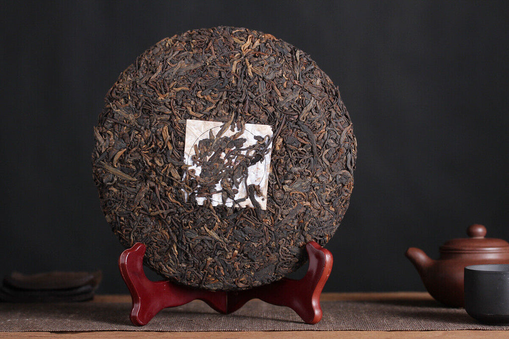 HelloYoung 357g Pu'er Tea Da Shu Cheng Yun Icelandic Ripe Tea Seven Seed Cake