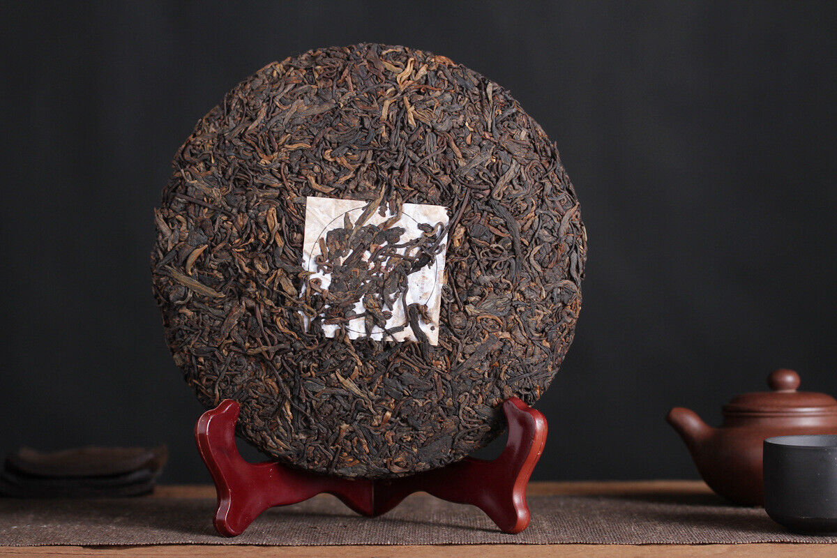 HelloYoung 357g Pu'er Tea Da Shu Cheng Yun Icelandic Ripe Tea Seven Seed Cake