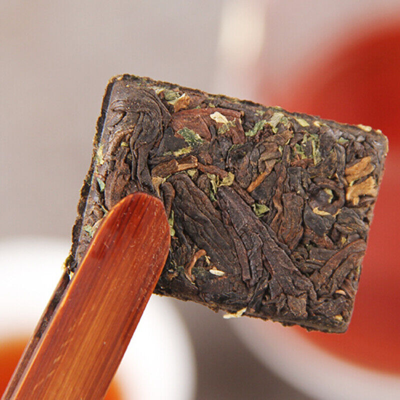 500g Handmade Glutinous Fragrant Pu-Erh Ripe Tea Small Square Pu-erh Tea Brick