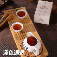 HelloYoung 208g Anhua Black Tea Authentic Hunan Tea Hand-built Aged Tian Fu Brick Tea
