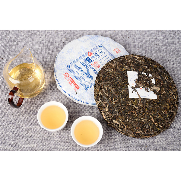 HelloYoung Tea Yunnan Tea Old Banzhang Cake Pu'er Tea Tea Health Care 357g Gift