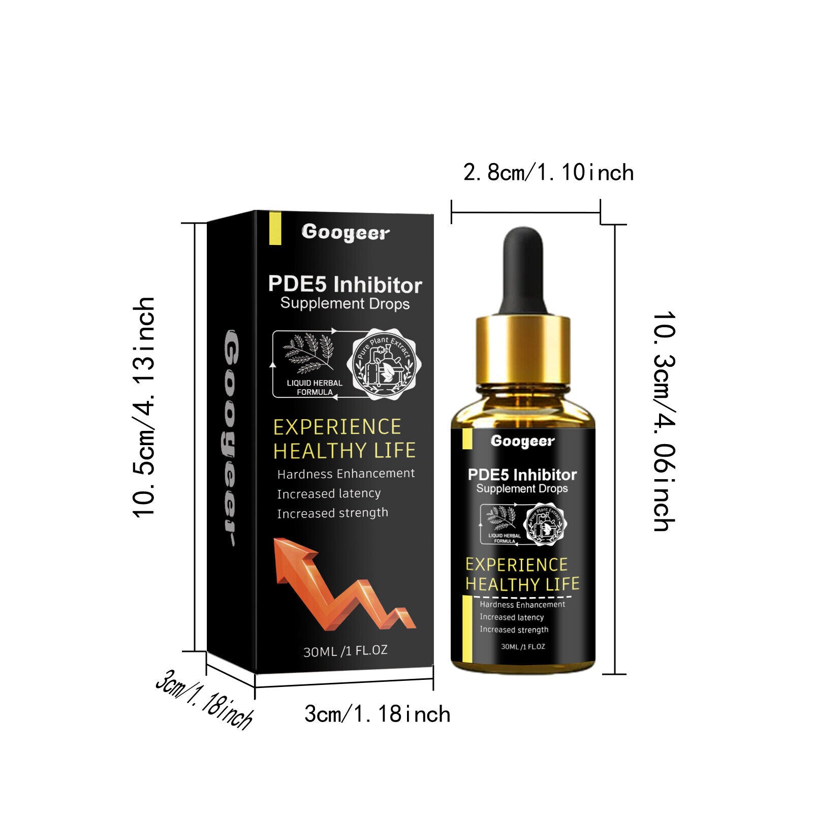 Male Enhancement Care Drops - Natural PDE5 Inhibitor Supplement, 2pcs