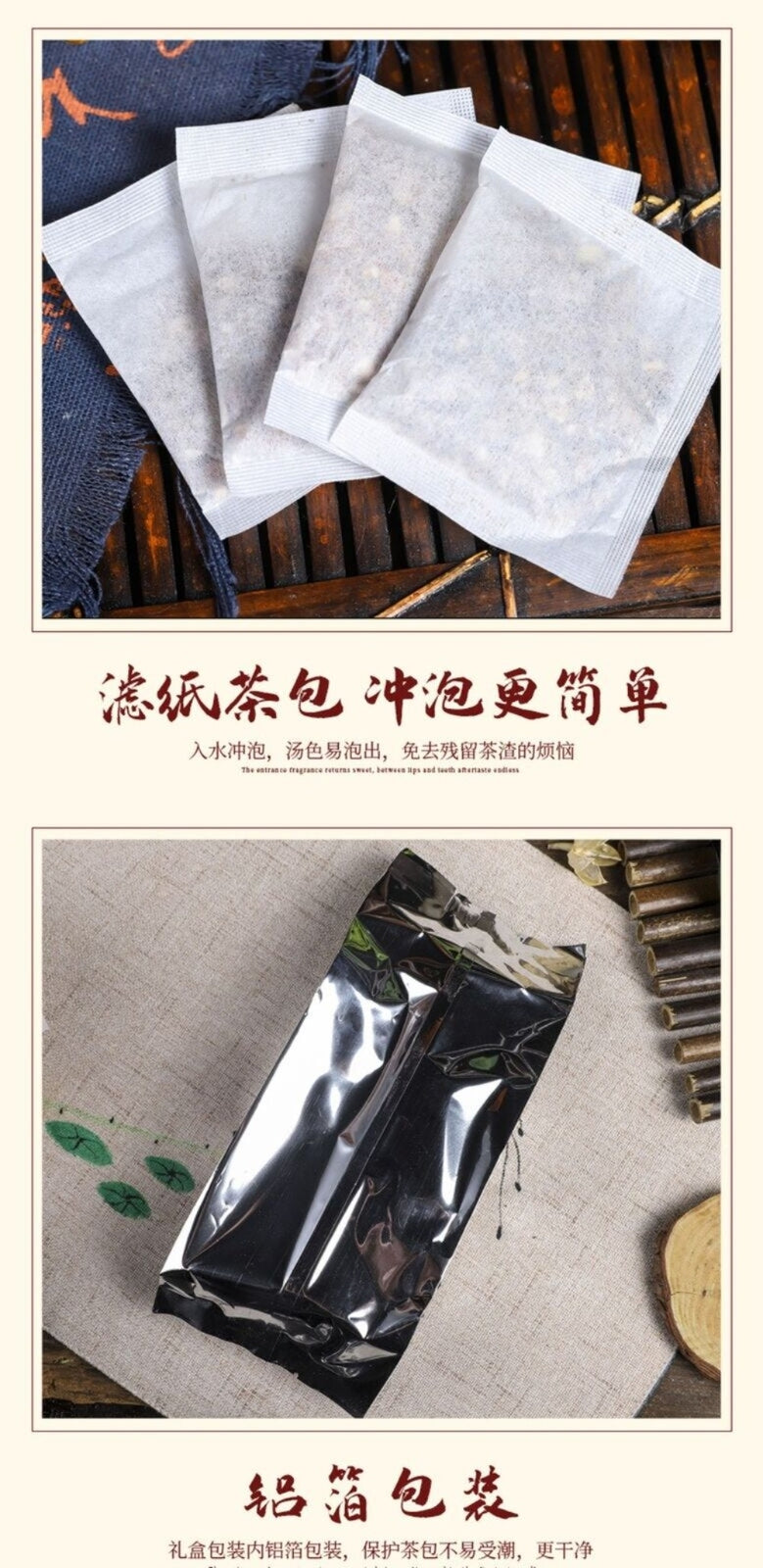Premium Herbal Detox Tea Bags - Blended with Rose, Lotus Leaf and Winter Melon