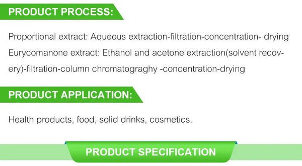 100% Natural Plant Extract Tong*kat Ali Extract 1% 2% 3% Eurycomanone
