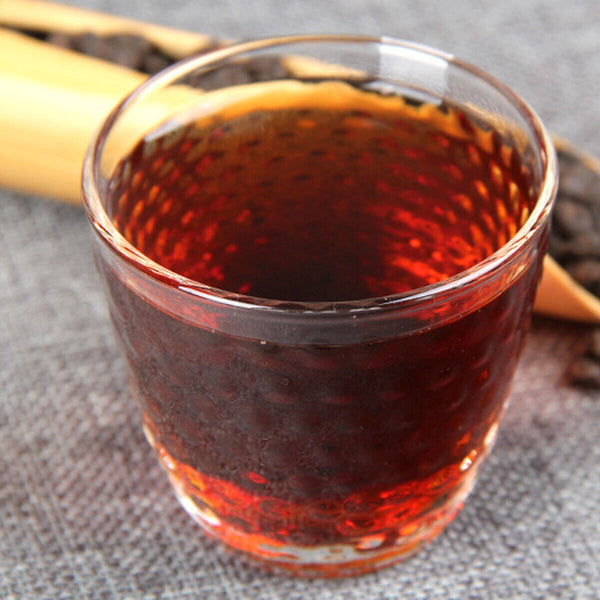 HelloYoung Handmade Bamboo Basket Yunnan Ripe Pu-erh Tea Packing GiftCooked Puerh Tea 500g