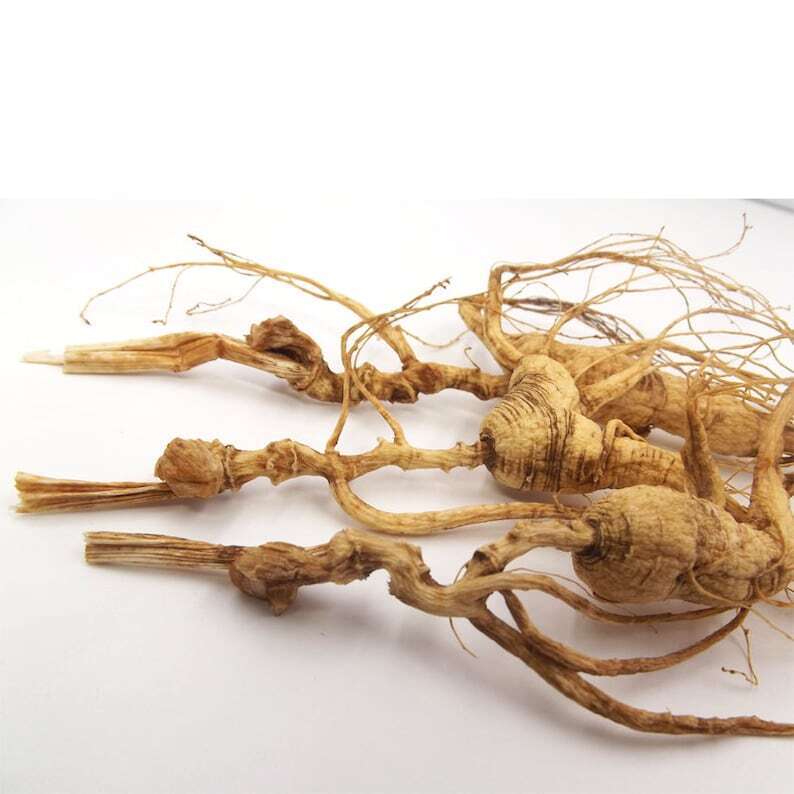 3 Pcs Dry Transplant Wild Ginseng Root 10-15 Years Relative Integrity Secondary image