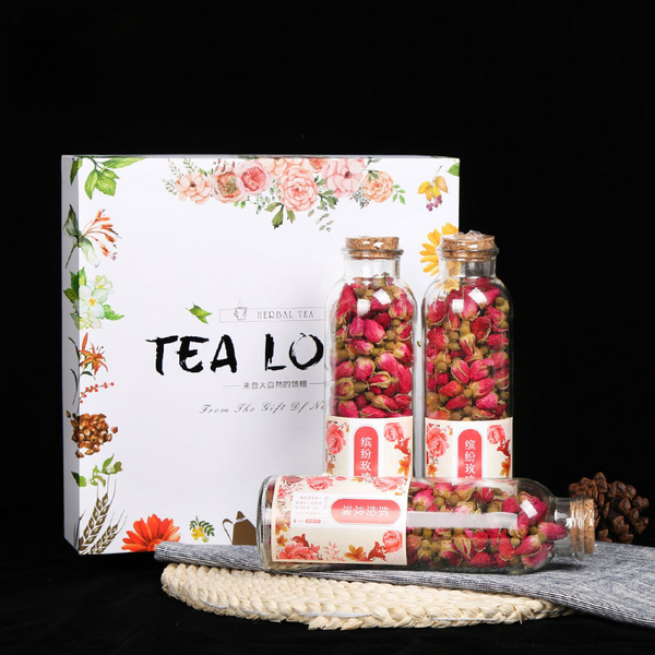 HelloYoung 150G Rose tea, osmanthus box, flower fruit tea, gift box, flower tea