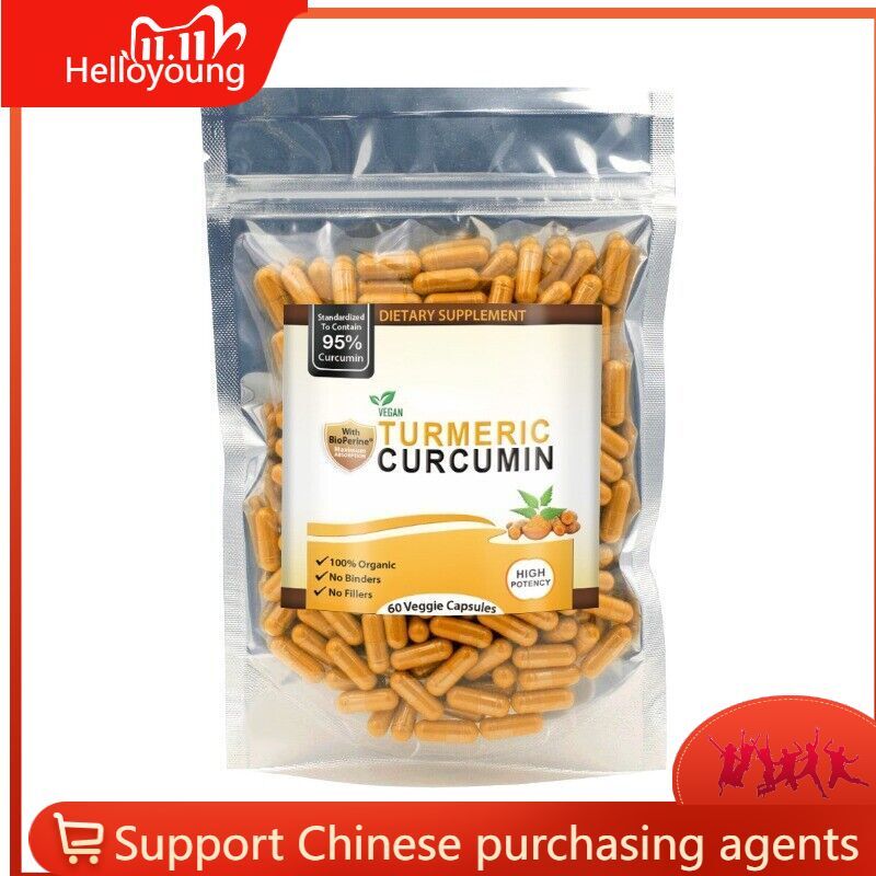 Natural Curcumin Tumeric  Extract Capsules Antioxidant Turmeric Black Pepper 95% Main image