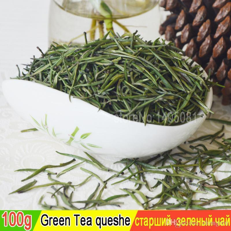 HelloYoung High Quality Green Tea Mingqian Fried Queshe Maojian Tea Green Healthy 100g