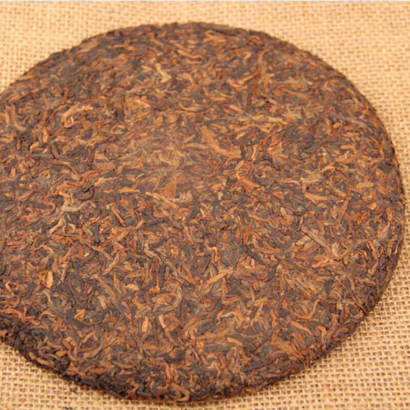 357g/12.59oz Natural Pu-Erh Ripe Tea  Black Tea Palace Golden Bud Puerh Tea Cake
