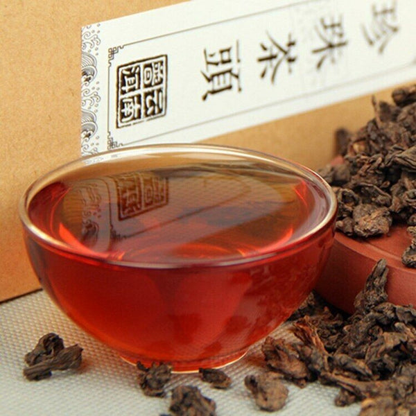 2018 Yunnan Ripe Pu-erh Tea 200g Pearl Old Tea Head Premium