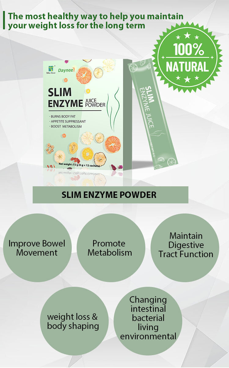 Slim Enzyme Juice Powder Fruit and Vegetable Senna Leaf 60 Tablets