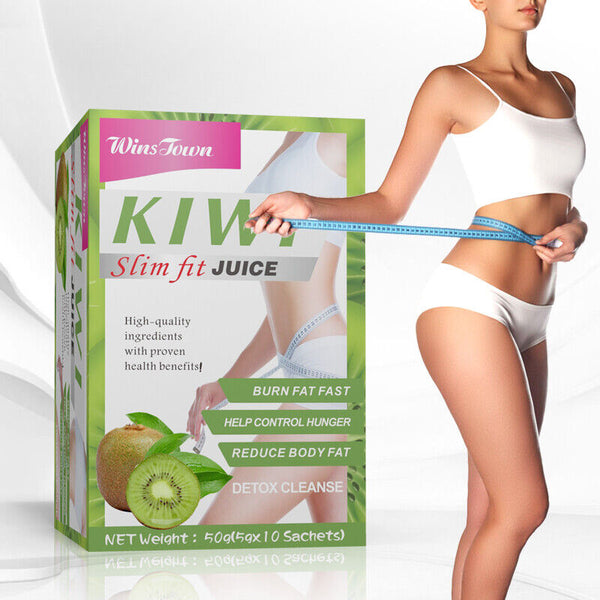Kiwi Instant Fit Fruit Juice Flat Tummy Weight Loss Beauty Detox Powder 5g*10bag