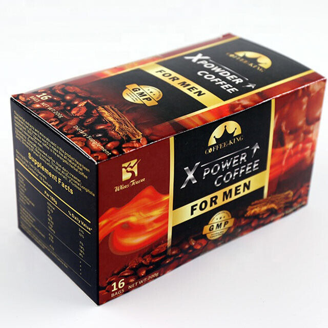 Man X Power Kaffee Maca Erweiterung Instant-Kräuterkraft-Kaffee 12,5g×16 Beutel
