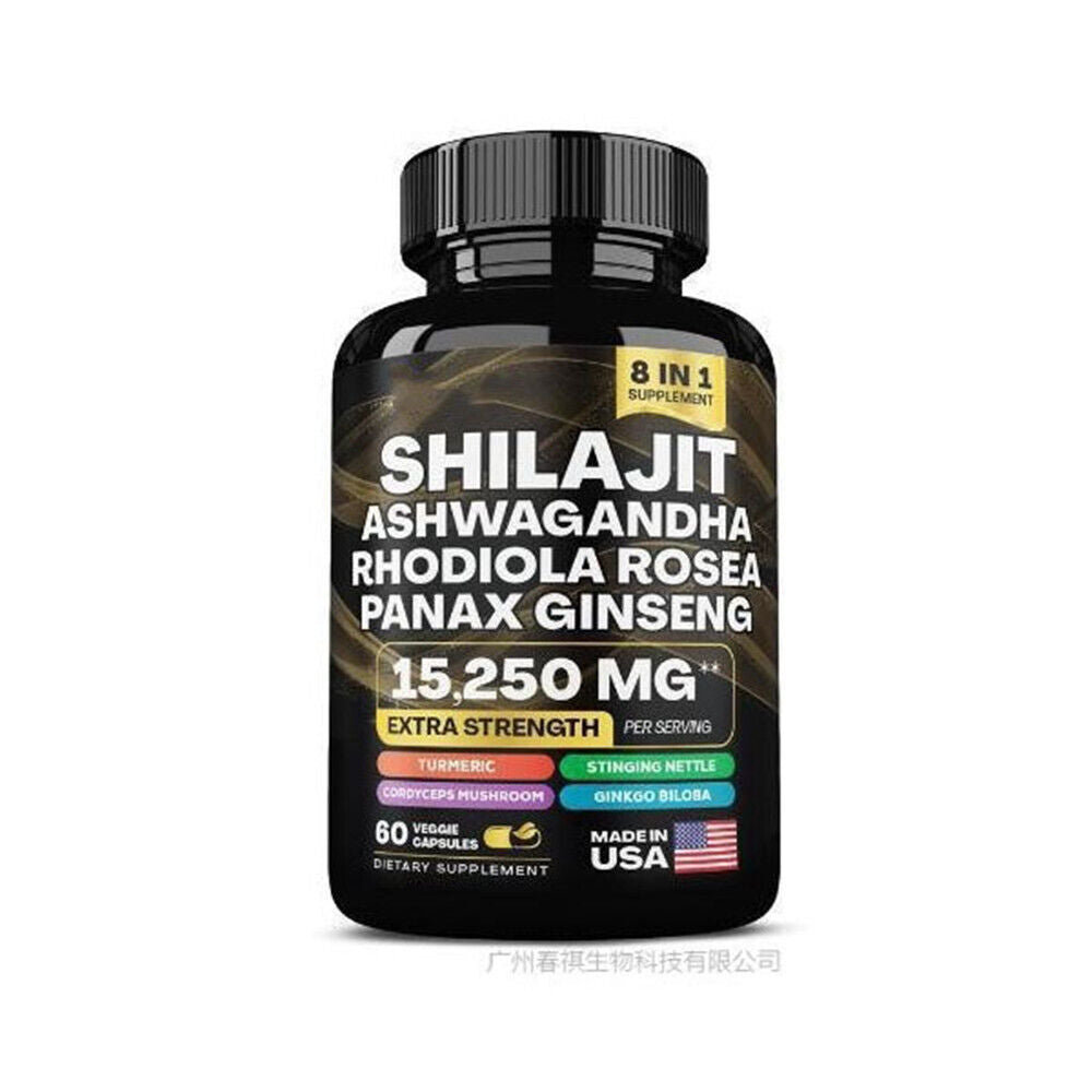 Stress Relief Himalayan Shilajit Gummies,Organic,Extremely Potent,Boost Energy,