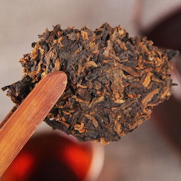 HelloYoung TeaPu'er Tea Cake Chinese Cooked Pu-erh Black Tea Natural 380g Menghai Big Tree