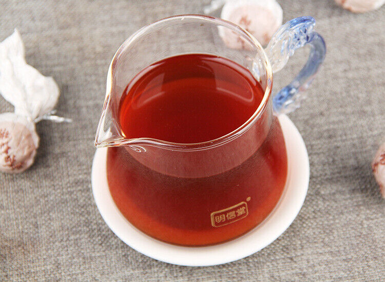 HelloYoung Glutinous Rice Fragrance Puerh Ripe Tea Dragon Pearl 500g Puerh Tea Tuocha