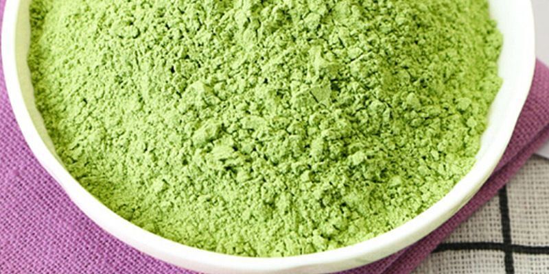 Homemade Face Mask Green Tender Persimmon Leaf Powder for
