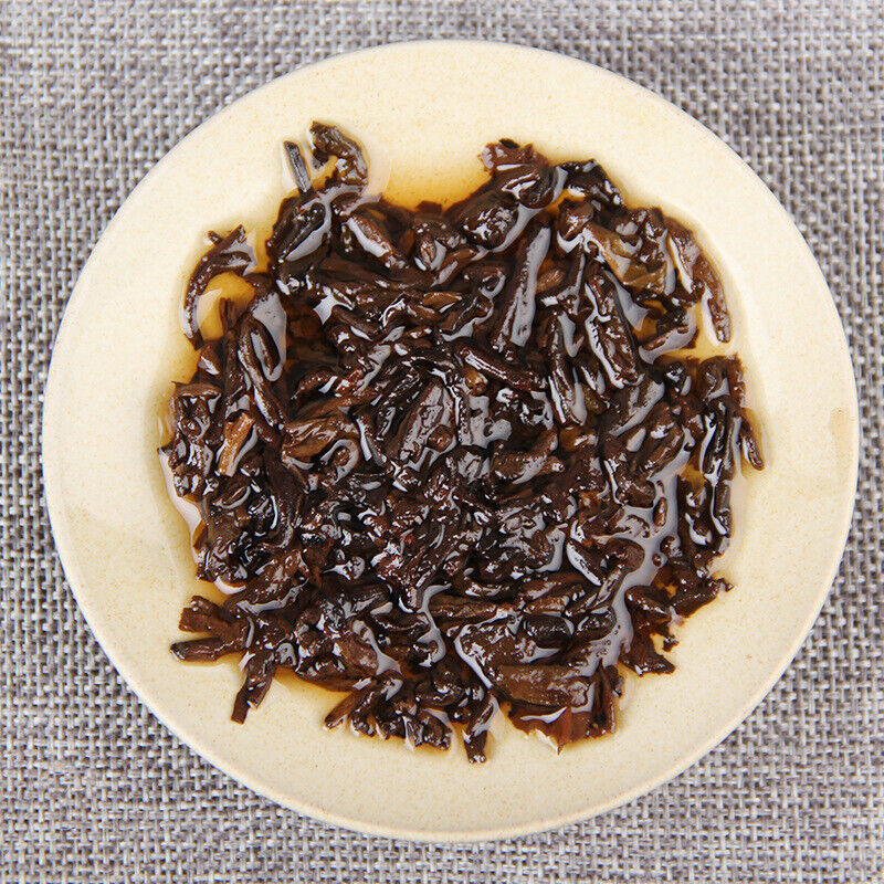 HelloYoung TeaPu'er Tea Ancient Tree Pu'er Tea Ripe Tea Cake 357g Black Tea Yunnan Pu'er Tea