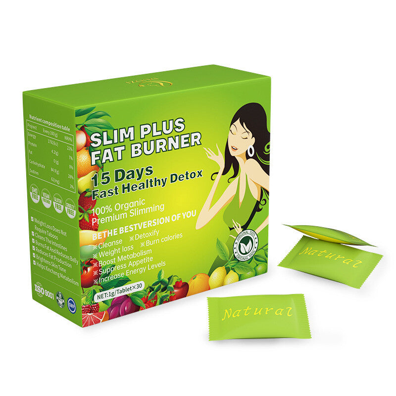 SLIM PLUS Fat Burner Detox Tablets Glutathione & Turmeric 30 Tablets Secondary image