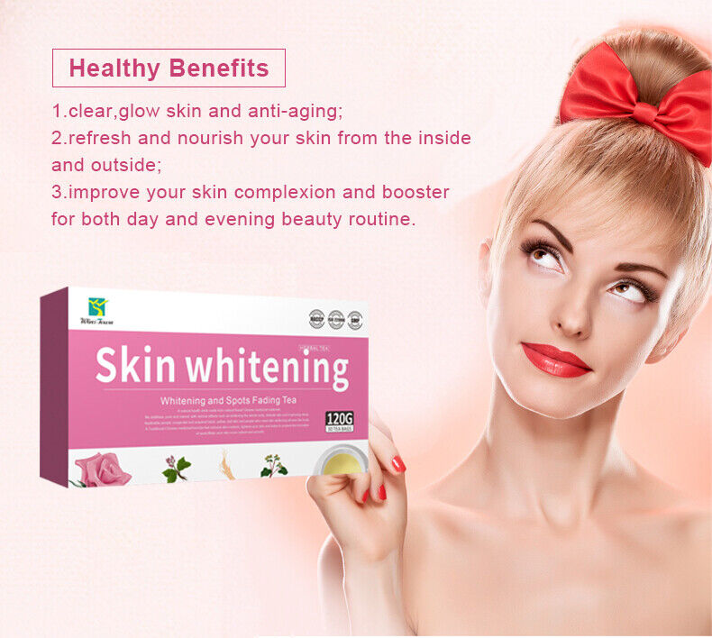 New Fashion skin whitening tea Collagen Rose and lemon 7days Beauty tea 3g*30