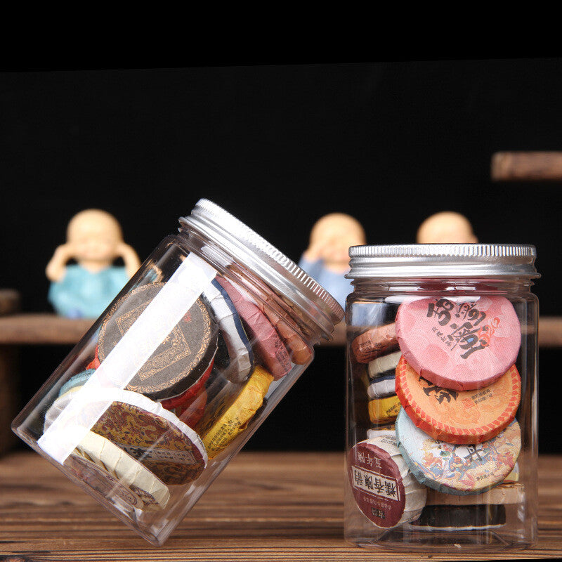 Glutinous Rice Fragrant Raw and ripe Pu-erh Tea - Yunnan Small Tea Cake13pcs/can