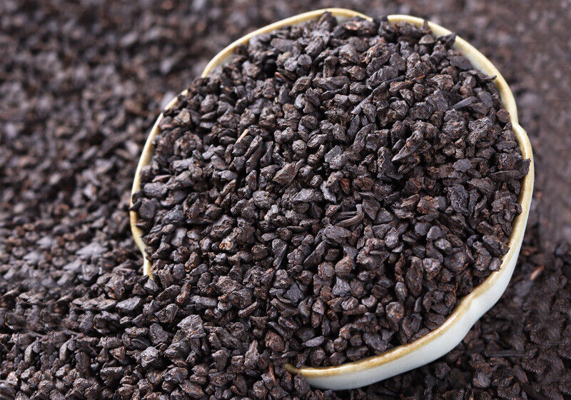Broken Silver Yunnan Menghai Old Ripe Pu'er Tea Glutinous Fragrant Tea Fossil