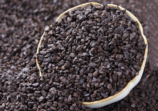 Broken Silver Yunnan Menghai Old Ripe Pu'er Tea Glutinous Fragrant Tea Fossil