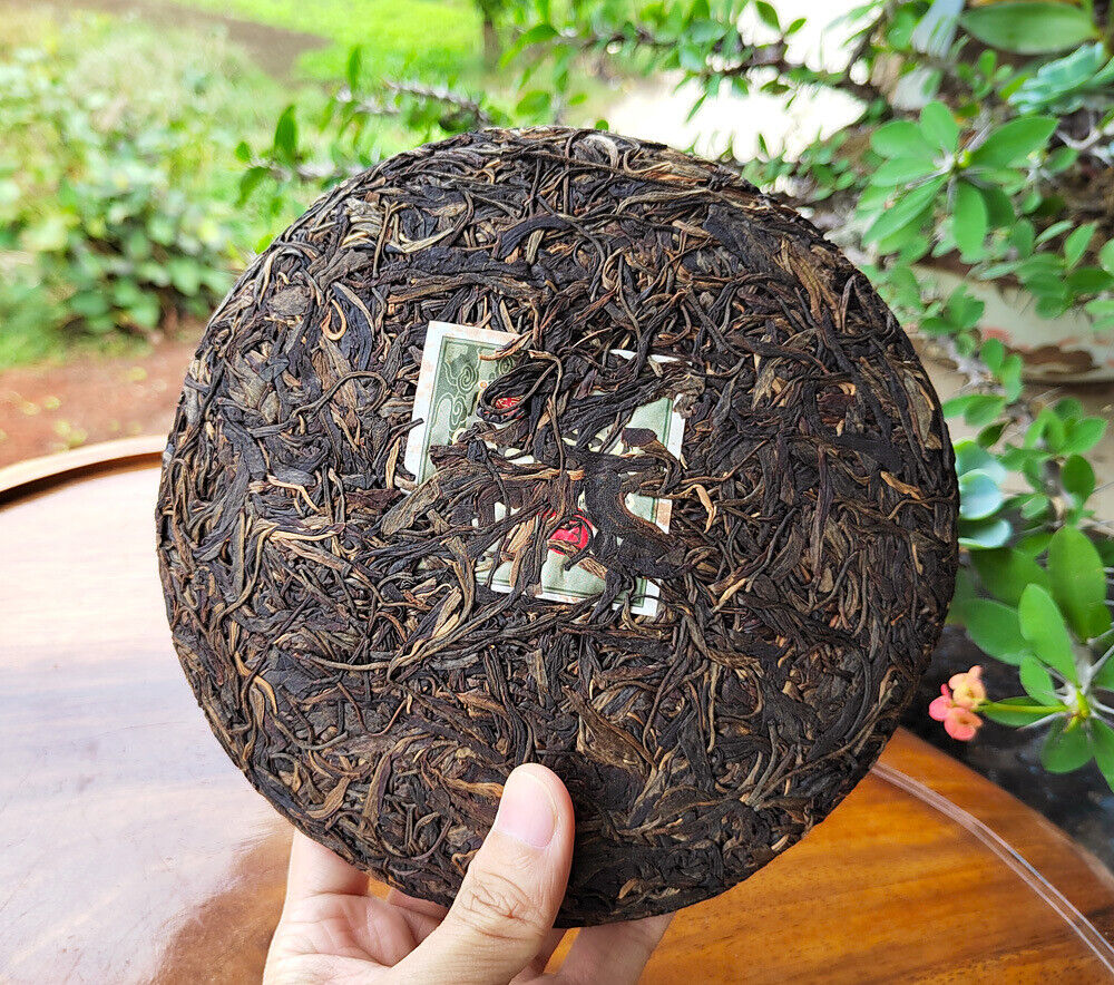 HelloYoung 357g Yunnan Old Raw Tea Pu'er Aged Gaoligongshan High Altitude Eco