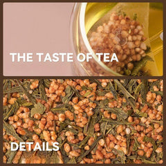 250 Grams of organic Genmaicha from Japan: the best roasted brown rice green tea