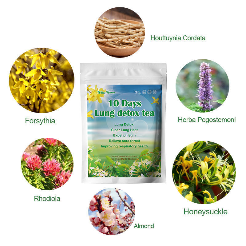 10 Day Lung Cleanse Detox Tea Flower Tea Bag Natural Herb Organic Detox Tea Secondary image