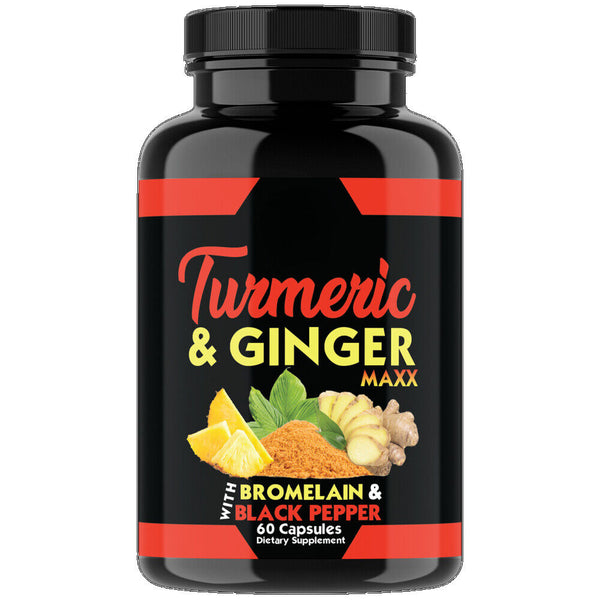 Turmeric Curcumin with Ginger + Black Pepper Joint Pain Maxx Strength Capsules
