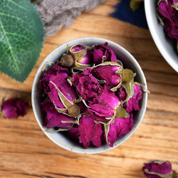 HelloYoung 100g Canned Organic Healthy Herbal Flower Tea Rose Tea Ping Yin Mei Gui Cha Tea