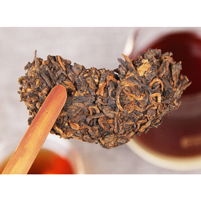 357g Yunnan Pu'er Tea Black Tea Pu'er Tea Ancient Tree Pu'er Tea Ripe Tea Cake Main image