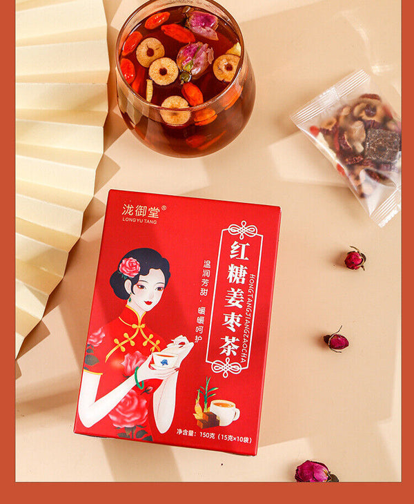 Brown Sugar Ginger Tea Red Dates Longan Goji Ginger Herbal Tea Bags