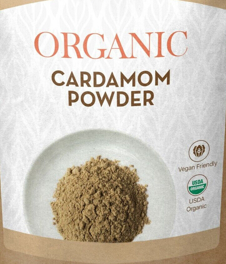 Organic Ground Cardamom Powder 8.8OZ Pure Green Cardamom Spice for Tea and More Main image