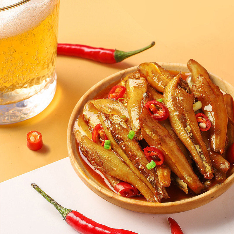 Jinzai Small Fish Spicy Dried Small Fish Spicy Snacks  劲仔小鱼仔香辣小鱼干 12g*20 Packs Secondary image