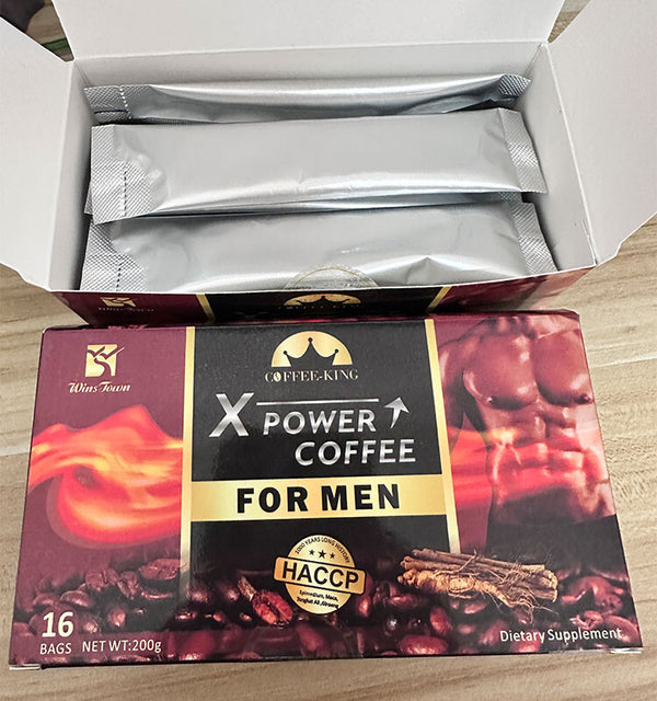 Instant Natural Herbal Coffee 10g*20bag Man X Power Coffee Maca Enlargement