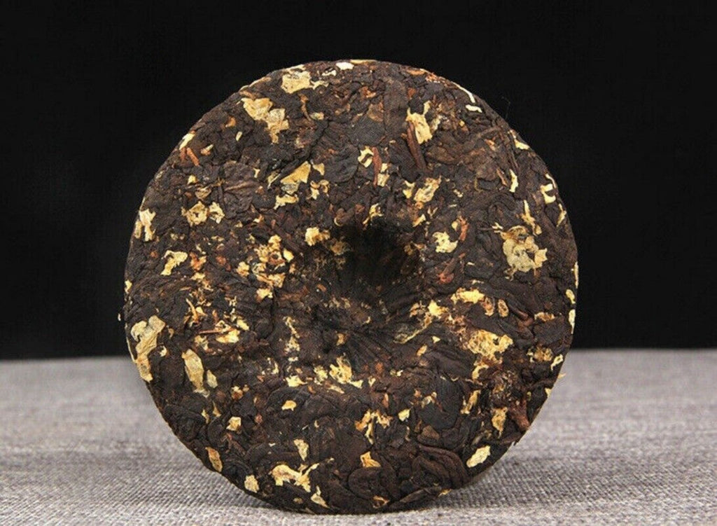 Jasmine Ripe Pu-erh Tea Cake 100g Premium Flower Infused Aged Chinese Puerh
